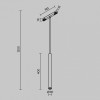 Подвесной светильник Maytoni Focus LED TR226-4-5WTW-M-DD2-W