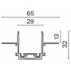 Трек встраиваемый Maytoni Busbar trunkings Radity TRA084MP-12B