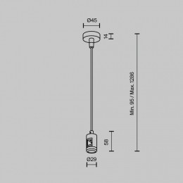Подвес для трека Maytoni  TRA157SW-B1-PT