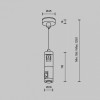 Подвес для трека Maytoni  TRA157SW-D1-PT