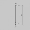 Основание на штанге Maytoni Flarity TRA159C-D1-PT