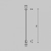Основание на штанге Maytoni Accessories for tracks Flarity TRA159C-IPC1-PT