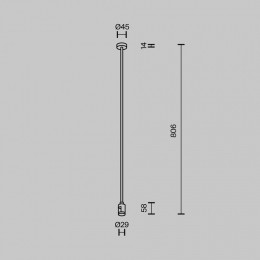 Основание на штанге Maytoni Flarity TRA159C-SL1-PT