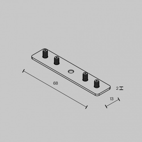 Крепление для трека Maytoni Accessories for tracks Exility TRAM034CI-R-41B