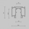 Трек встраиваемый Maytoni Busbar trunkings Exility TRX034D-422B