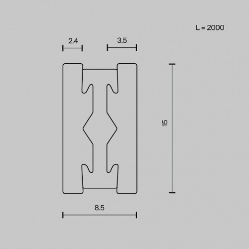 Трек подвесной Maytoni Busbar trunkings Flarity TRX154-112PT