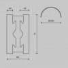 Трек подвесной Maytoni Busbar trunkings Flarity TRX154-2SR-D1200-PT