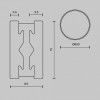 Трек накладной Maytoni Busbar trunkings Flarity TRX154-R-D800-B