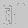 Трек подвесной Maytoni Busbar trunkings Flarity TRX154-SR-D800-PT