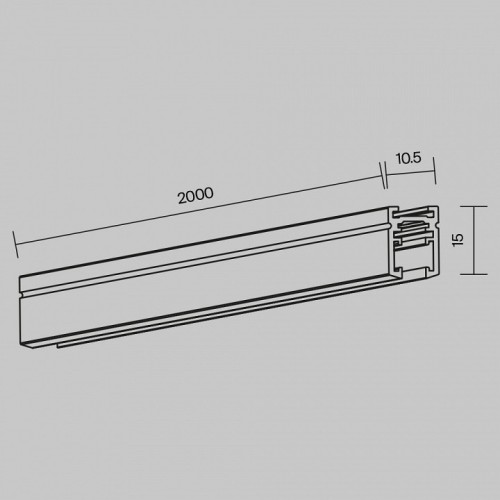 Трек накладной Maytoni Busbar trunkings Levity TRX184-112B