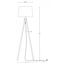 Торшер Maytoni Calvin Z177-FL-01-BR