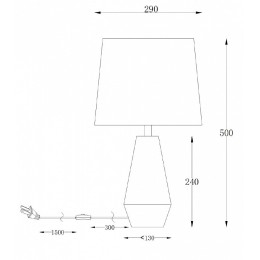 Настольная лампа декоративная Maytoni Calvin Table Z181-TL-01-B