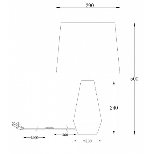 Настольная лампа декоративная Maytoni Calvin Table Z181-TL-01-B