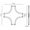 Соединитель X-образный для треков Novotech Smal 135211