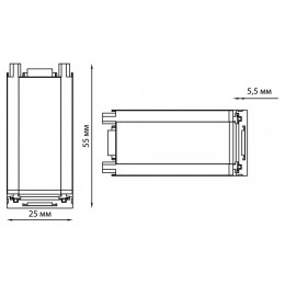 Соединитель угловой внутренний для треков накладных Novotech Smal 135213
