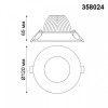 Встраиваемый светильник Novotech Glok 358024