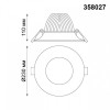 Встраиваемый светильник Novotech Glok 358027