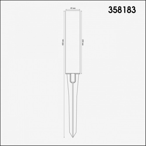 Наземный низкий светильник Novotech Nokta 358183