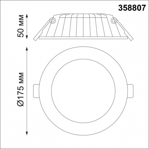 Встраиваемый светильник Novotech Gesso 358807