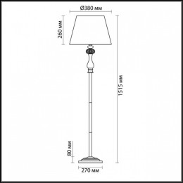 Торшер Odeon Light Aurelia 3390/1F