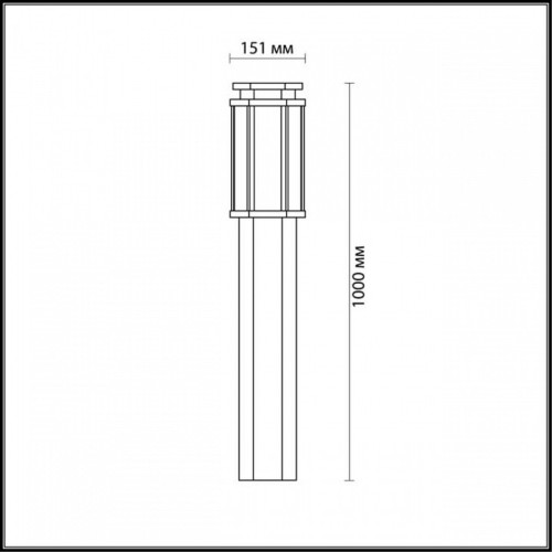 Наземный низкий светильник Odeon Light Gino 4048/1F