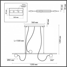 Подвесной светильник Odeon Light Nera 6600/21L