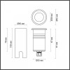 Встраиваемый в дорогу светильник Odeon Light Ingro 6660/1GL3