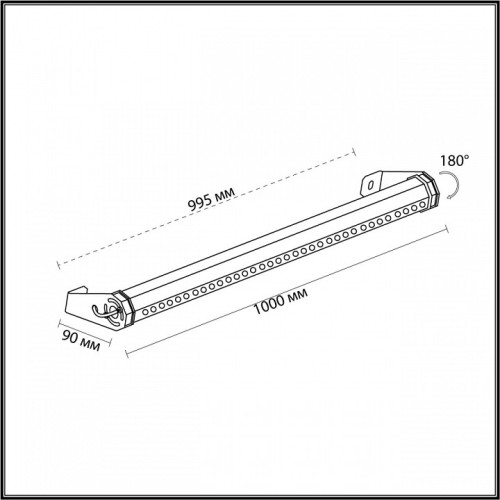 Настенно-потолочный прожектор Odeon Light Graze 7040/10WL