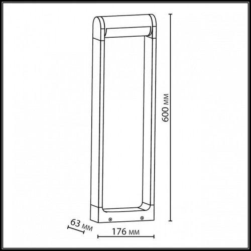 Наземный низкий светильник Odeon Light NATURE 7118/12GL