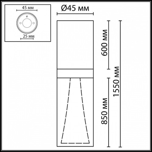 Накладной светильник Odeon Light MIDCENT 7144/4CL