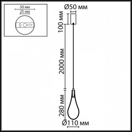 Подвесной светильник Odeon Light HIGHTECH 7148/5L