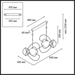 Подвесной светильник Odeon Light L-VISION 7195/10L