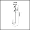Наземный высокий светильник Odeon Light NATURE 7204/30GL