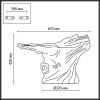 Наземный низкий светильник Odeon Light NATURE 7208/5GL