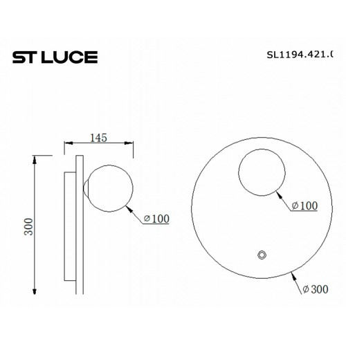 Накладной светильник ST-Luce Earthy SL1194.421.01