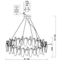 Подвесная люстра ST-Luce Ancona SL1227.303.12