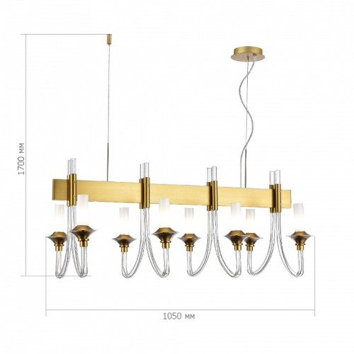 Подвесная люстра ST-Luce Vetrano SL1241.213.08