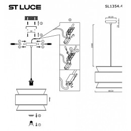 Подвесной светильник ST-Luce Jackie SL1354.403.01