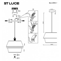 Подвесной светильник ST-Luce Jackie SL1354.413.01