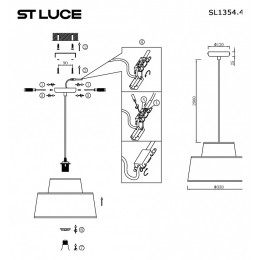 Подвесной светильник ST-Luce Jackie SL1354.423.01
