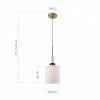 Подвесной светильник ST-Luce BLACK+BRASS SL1404.303.01