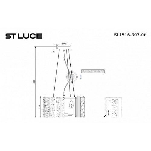 Подвесной светильник ST-Luce Delight SL1516.303.06