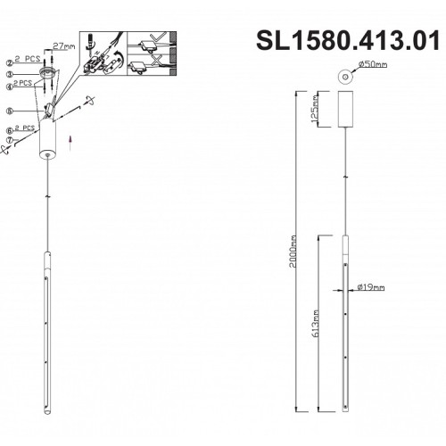 Подвесной светильник ST-Luce Ralio SL1580.413.01