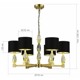 Подвесная люстра ST-Luce Lingotti SL1759.303.06