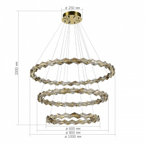 Подвесной светильник ST-Luce Diamanta SL6009.203.03