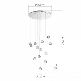 Подвесной светильник ST-Luce Waterfall SL6017.101.13