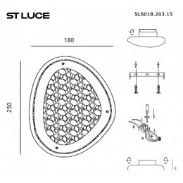 Накладной светильник ST-Luce Enigma SL6018.203.15