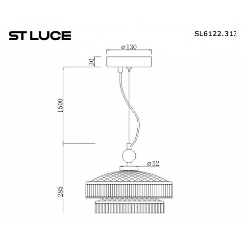Подвесной светильник ST-Luce Oriental SL6122.313.01