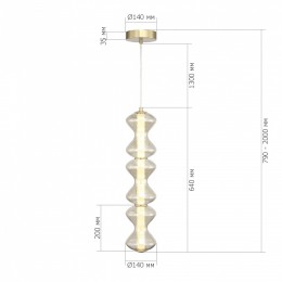 Подвесная люстра ST-Luce SPINE SL6136.213.01