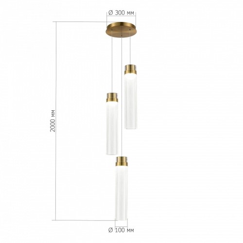 Подвесной светильник ST-Luce Champagne SL6236.303.03